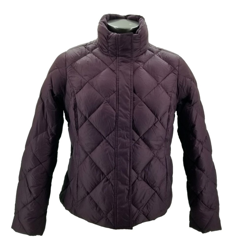 Eddie Bauer Purple EB700 Premium Goose Down Puffer Jacket Women's Size XL